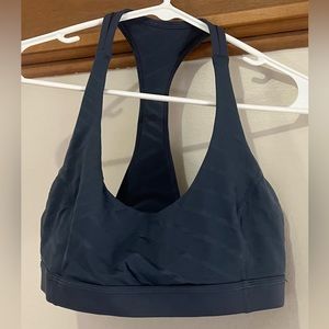 Blue Lululemon sports bra